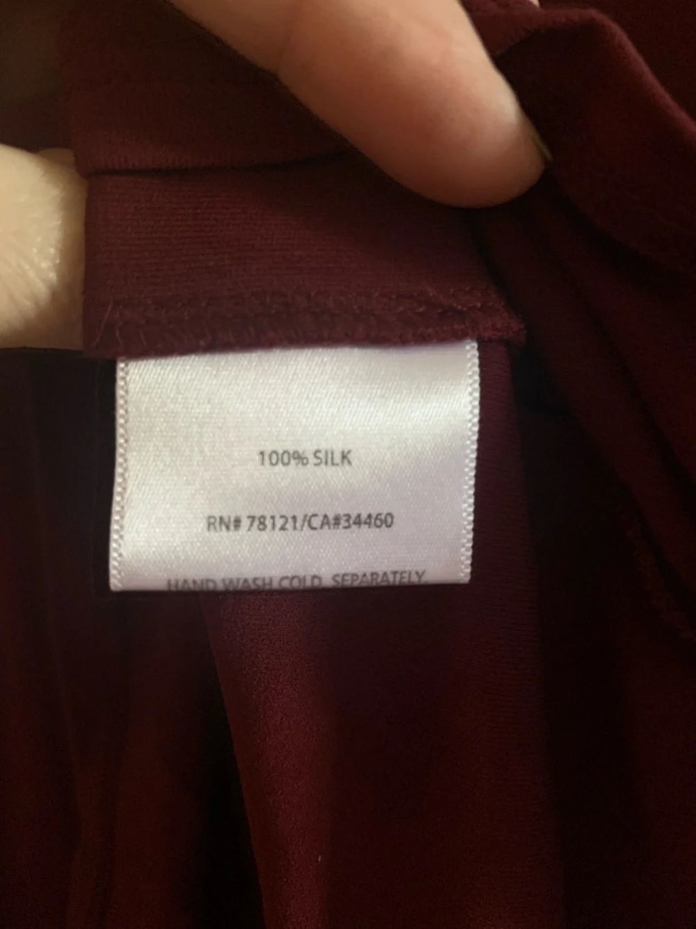 Eileen Fisher 2-Pc Twin Set Silk Top w/ Lace Cardigan Burgundy M/L